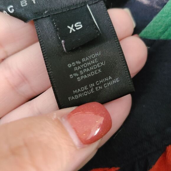 Marc By Marc Jacobs Normandy Blue Smudge Dot Dress - Picture 6 of 6